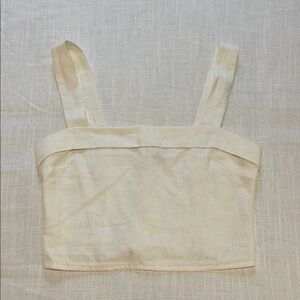 Abercrombie White Linen Top
